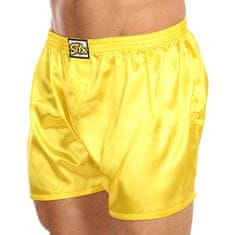 Styx Sárga szatén férfi klasszikus boxeralsó klasszikus gumi (C1068) - méret XL