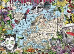 Ravensburger Rejtvény Quirky Circus: Európa térképe 500 darab