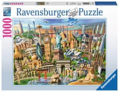 Ravensburger Világ nevezetességei puzzle 1000 darab