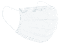 Safelab 10x gyerekvédő maszk higiénikus - 3 rétegű fehér cipzáros tasakban