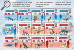 EDUCA Puzzle Világtérkép dinoszauruszokkal 150 darab