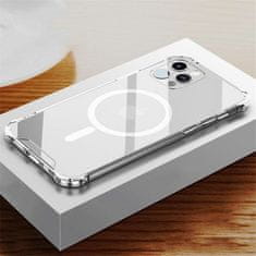 MG Magnetic MagSafe szilikon tok iPhone 13 mini, átlátszó
