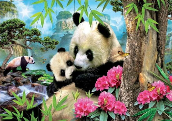EDUCA Puzzle Panda babával 1000 darab