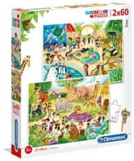 Clementoni Puzzle Zoo 2x60 db