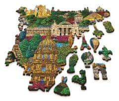 Trefl Wood Craft Origin puzzle Franciaország híres helyei 1000 darab