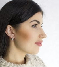 Beneto Elegáns ezüst fülbevalók valódi folyami gyöngyökkel AGUC2579DP