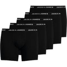 Jack&Jones Plus 5 PACK - férfi boxeralsó JACHUEY 12194944 Black (Méret XXL)