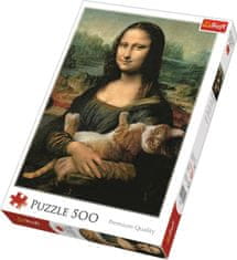 Trefl Rejtvény Mona Lisa macskával 500 darab