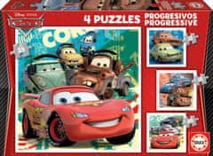 EDUCA Puzzle Cars 2 4 az 1-ben (12,16,20,25 darab)