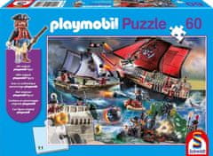 Schmidt Puzzle Playmobil Pirates 60 db + Playmobil figura