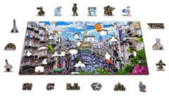 Wooden city Fa puzzle Busy Paris 2 az 1-ben, 150 darab ECO
