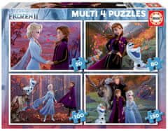 EDUCA Puzzle Ice Kingdom 2, 4 az 1-ben (50,80,100,150 darab)