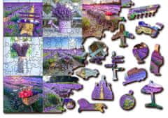 Wooden city Fa puzzle Lavender France 2 az 1-ben, 150 darab ECO