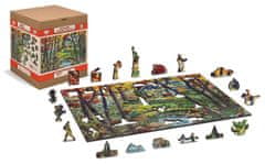 Wooden city Fa puzzle kunyhó az erdőben 2 az 1-ben 400 darab ECO