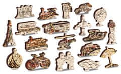 Wooden city Fa puzzle Ősi világtérkép 2 az 1-ben, 150 darab ECO