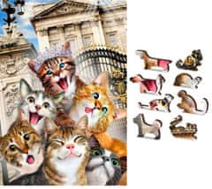 Wooden city Fa puzzle Kittens in London 2 in 1, 75 db ECO