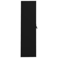 shumee fekete acél ruhásszekrény 80 x 50 x 180 cm 