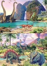 EDUCA Puzzle Dinosaur World 2x100 darab