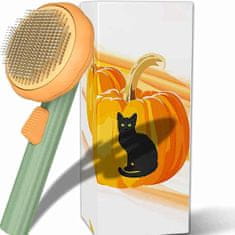 Netscroll Házi kedvencek számára készült kefe gombbal felszerelve a könnyű tisztítás érdekében, PumpkinComb