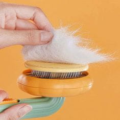 Netscroll Házi kedvencek számára készült kefe gombbal felszerelve a könnyű tisztítás érdekében, PumpkinComb