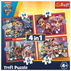 Trefl Puzzle Paw járőr a városban 4 az 1-ben (35,48,54,70 darab)