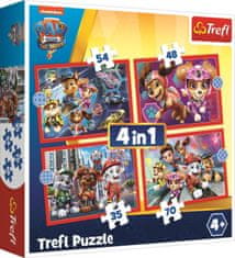 Trefl Puzzle Paw járőr a városban 4 az 1-ben (35,48,54,70 darab)