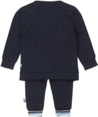 Dirkje Fiú melegítőfelső, póló, melegítőnadrág szett – csíkos XD0648, 62, sötétkék