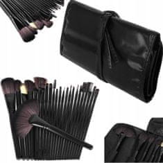 MG Makeup Brushes kozmetikai ecsetek 24db, fekete