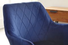 Bruxxi Roll fotel, bársony, kék