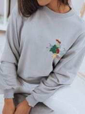 Dstreet női pulóver Japanese világosszürke M