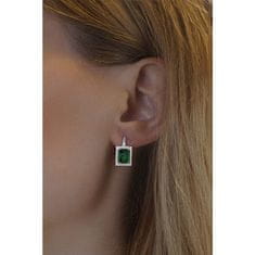 Silvego PALOMA ezüst fülbevaló zöld cirkóniumkővel LPSPE0455G