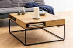 Design Scandinavia Willfort dohányzóasztal, 80 cm, tölgyfa
