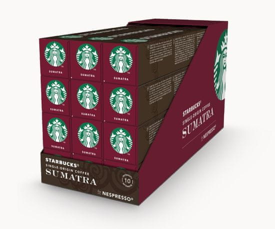 Starbucks by Nespresso Sumatra - kávékapszula – 12x10 kapszula egy csomagolásban