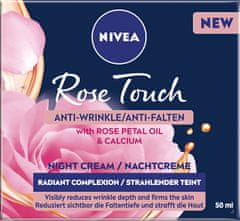 Nivea Rose Touch (Anti-Wrinkle Night Cream) 50 ml éjszakai ránctalanító krém rózsaolajjal