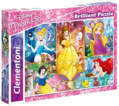 Clementoni Zseniális puzzle Disney hercegnők: Mesevilágok 104 darab