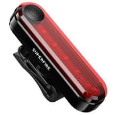 Superfire BTL01 kerékpár lámpa 230mAh, fekete/piros