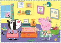 Trefl Puzzle Peppa Pig: Ünnepek emlékei 4 az 1-ben (12,15,20,24 darab)