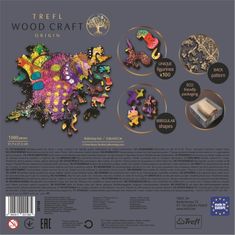 Trefl Wood Craft Origin puzzle Színes macska 1000 darab
