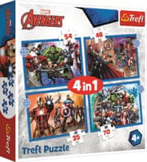 Trefl Puzzle Brave Avengers 4 az 1-ben (35,48,54,70 darab)