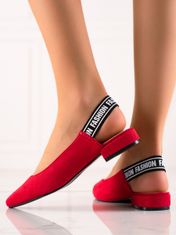 Amiatex Női körömcipő 86961 + Nőin zokni Gatta Calzino Strech, piros árnyalat, 36