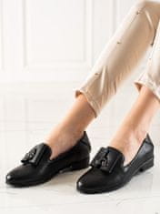 Amiatex Női félcipő 86969 + Nőin zokni Gatta Calzino Strech, fekete, 36