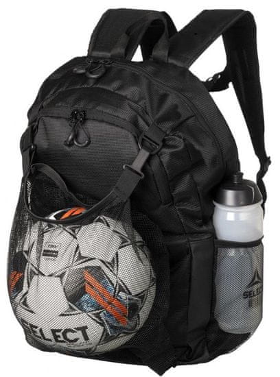 SELECT Backpack Milano sportos hátizsák hálóval, fekete