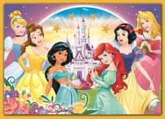 Trefl Disney-hercegnős puzzle: Boldog napot 4 az 1-ben (35,48,54,70 darab)