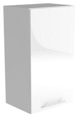Halmar Felső konyhaszekrény Szél G-45/72 - fehér / fehér magasfényű