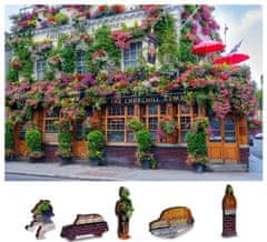 Wooden city Fa puzzle London pub 2 in 1, 75 db ECO