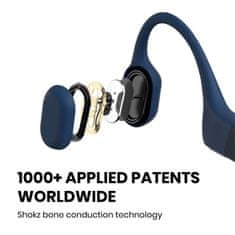SHOKZ OpenRun Bluetooth fül előtti fülhallgató, kék