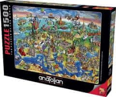 AnaTolian Rejtvény Európai világ 1500 darab