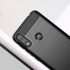 MG Carbon Case Flexible szilikon tok Motorola Moto E7i Power, fekete