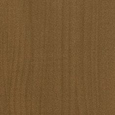 Greatstore mézbarna tömör fenyőfa kisszekrény 60 x 36 x 84 cm