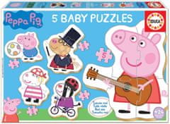 EDUCA Baba puzzle Peppa Pig 2, 5 az 1-ben (3-5 darab)